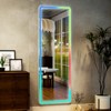 BEAUTYPEAK LED RGB Wall Mirror Rectangle Full Length Mirrors - 2 of 4