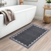 homfan Scalloped Washable Rug w/ Non-Slip Back - Modern Low-Pile Carpet for Living Room, Bedroom - 3 of 4