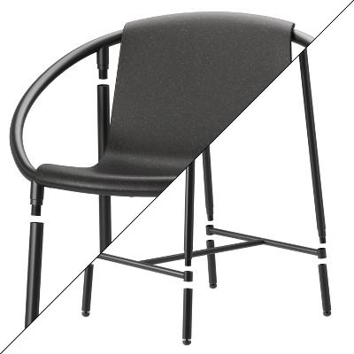 Ringo Black Metal Counter Height Barstool
