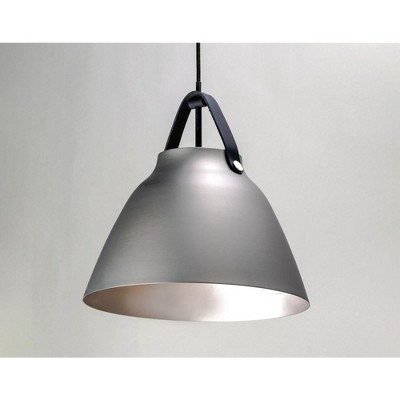 Nordic Black and Brushed Platinum Aluminum Pendant Light