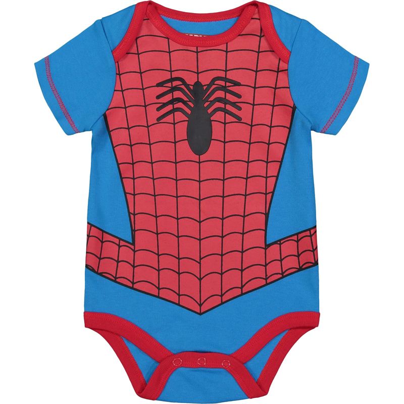 Marvel Avengers Spider-Man Baby Cosplay Bodysuit and Pants Set Newborn to Infant , 3 of 8