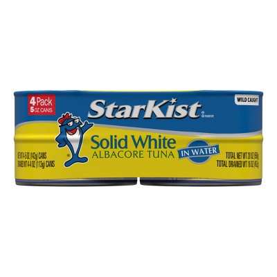 StarKist Solid White Albacore Tuna in Water Can - 5oz/4ct