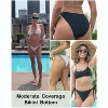FIONECA Bikini Bottoms for Women String Bathing Suit Bottom with Moderate Coverage Low Waist Swim Bottom - 3 of 4