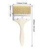 Unique Bargains Durable Bristle Wall Treatment Tool Paint Brush with Wooden Handle - 2 of 4