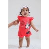 Disney Minnie Mouse Winnie the Pooh Nightmare Before Christmas Baby Girls Snap Romper and Bucket Sun Hat Newborn to Infant - 2 of 4