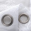 RT Designers Collection Sheryl Embroidery Dorly Grommet Curtain Panel Pair 36" x 84" White - 3 of 4