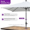 PURPLE LEAF Patio Umbrella Outdoor Table Umbrella Aluminum Frame Market Umbrella Sun Umbrella with 8 Sturdy Ribs - 3 of 4