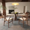 NicBex Set of 2 Dining Chair Upholstered Fabric Kitchen Accent Chairs with Cushion Seats & Wood Legs - 2 of 4