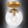 Urban Ambiance Luxury Minimalist Indoor Ceiling Light,  7-7/8''H x 5-7/8"W x 5-7/8''D,  Brushed Bronze Finish, UHP4442 - 4 of 4