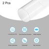 Unique Bargains Lamp Lantern Water Cooling System Acrylic Round Pipes Clear 2 Pcs 6" - 3 of 4