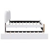 CAVINAS Full Size Bed Frame, Upholstered Platform Bed with Wood Supporting Feet, Bed Frame with Headboards and Trundle - 4 of 4