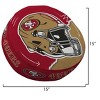 NFL San Francisco 49ers Split Helmet Circle Plushlete Pillow - 3 of 3
