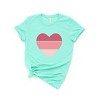 Simply Sage Market Women'sThree Piece Heart Short Sleeve Graphic Tee - 3 of 4