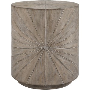 Uttermost Starshine 20 1/2"W Warm Gray Stain Starburst Wood Side Table - 1 of 1