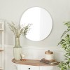 Contemporary Wood Round Frameless Wall Mirror - Olivia & May - 2 of 4