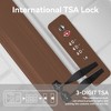 3-Piece Luggage Set, PP Hardshell Carry-On Suitcases with Spinner Wheels and TSA Lock (20", 24", 28"), White - 3 of 4