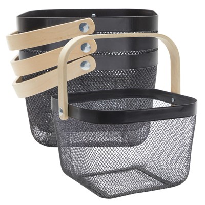 Juvale Metal Wire Fruit Basket, Kitchen Décor (Rose Gold, 10 X 4.7 Inches