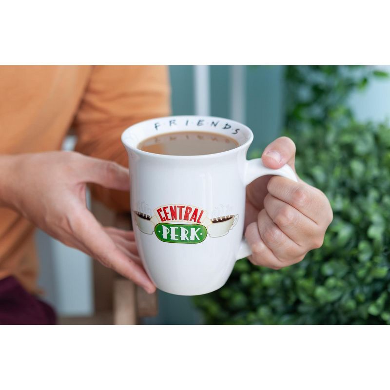 Silver Buffalo Friends Central Perk Flared Rim Collectible Ceramic Coffee Mug | Holds 16 Ounces, 5 of 7
