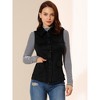 INSPIRE CHIC Women's Buttoned Sleeveless Faux Suede Utility Vest with Cargo Pocket - 2 of 4