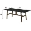 NicBex Dining Table 42" Modern Square Clear Glass Top Chrome Finish Counter Height Table for Dining Room - 4 of 4