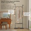 HDZNVF Garment Rack Solid Wood, Gray - 4 of 4