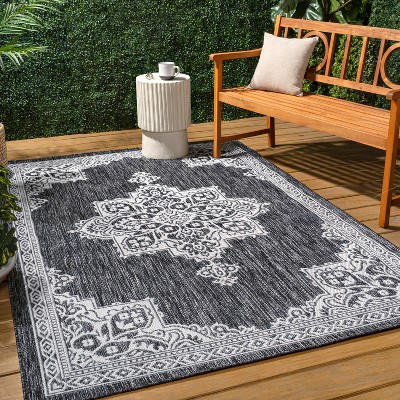 JONATHAN Y Arden Vintage Casual Medallion Indoor/Outdoor Area Rug