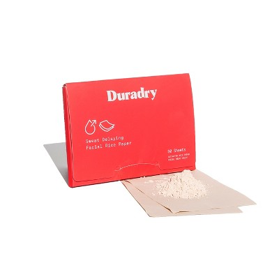 Duradry Sweat Delaying Facial Rice Paper - Moisture & Oil Blotting Sheets for Face