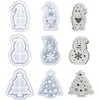 JDICTION 6 Pcs Christmas Resin Molds - Xmas Light Storage Box Epoxy Molds with Lid, Tree/Santa/Snowman Silicone Molds for Gift Box, Candlestick - 3 of 4