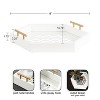 Kate and Laurel Caspen Hexagon Decorative Tray, 18x18, White - 2 of 4