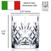 Lorren Home Trends Crystal Double Old fashioned Glass set of 6 - 2 of 4