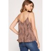Women's Animal Print Cami Top - SHE + SKY - 3 of 3