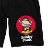 Bobby Jack Monkey Logo Men's Black Sleep Pajama Shorts - 2 of 3