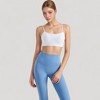 Anna-Kaci Active Women's Spaghetti Strap Scoop Neck Sports Bra Top with Lightweight Stretch Fabric - 2 of 4