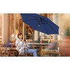 Gulches Navy Blue 120-Inch Patio Umbrella with Crank and Tilt for Versatile Outdoor Use - 2 of 4