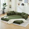 NicBex Corduroy Convertible Sofa Bed,Sleeper Couch with 2 Pillows,Flexible Combination,Futon Couch for Living Room,Office,Apartment - 2 of 4