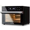 32QT Air Fryer Toaster Oven Combo, 19-in-1 Convection Oven with Rotisserie & Dehydrator, Fits 13" Pizza, 6 Accessories, 1800W, Black - 2 of 4