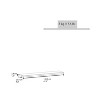 Vynxaria Modern Floating Shelves Set of 2, 47" Wide, Matt Gray, Ideal for Wall Decor, Bedroom, Bathroom, Living Room - 3 of 4