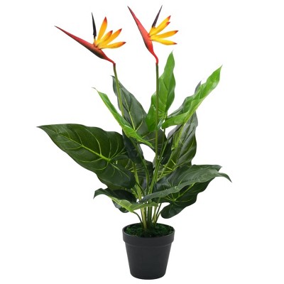 vidaXL Fake Plant Green, Red, Yellow Plastic Medium Decorative Inlays