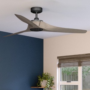 Urban Ambiance Luxury Modern Ceiling Fan 11.25''H x 60''W,  Aged Nickel Finish,  Townsville Collection, UHP9281 - 1 of 4