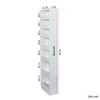 Vynxaria 7-Tier Slim Pull-Out Storage Shelf: Open Shelves with Handle for Kitchen, Living Room & Narrow Spaces - 4 of 4