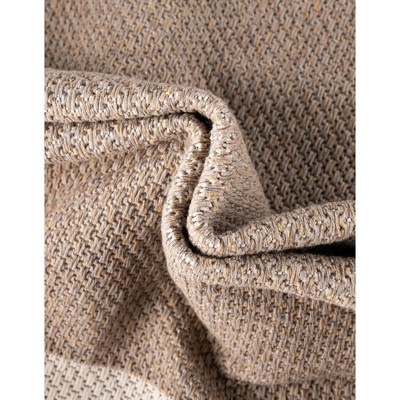 Decatur Taupe Trellis Runner Rug 2'2" x 6'0" with Easy Care Features
