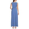 Lands' End Women's Cotton Modal Sleeveless Tie Waist Maxi Dress - 2 of 3