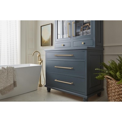 Champagne Bronze 19" Modern Appliance Pull with Mounting Hardware