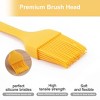 Unique Bargains Silicone Non-stick Baking Grilling Oil Marinades Basting Brush Yellow - 3 of 3