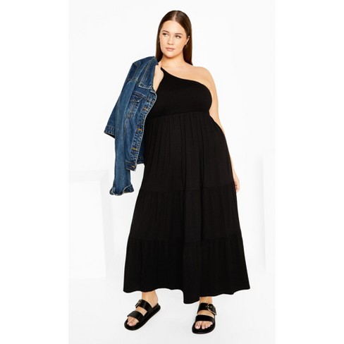 Women's Plus Size Darcy Dress - black | CITY CHIC - image 1 of 4