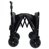 SEVOBAL Utility Storage Carts All-in-One Convertible Folding Wagon with Bench Seat Storage and Dog Tether for Outdoor , Gray , 17.7"*7.88"*13.77" - 4 of 4