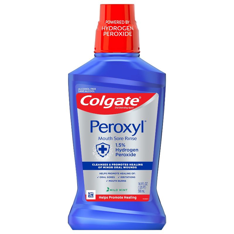 Colgate Peroxyl Mouth Sore Rinse Mild Mint - 16.9 fl oz, 1 of 7