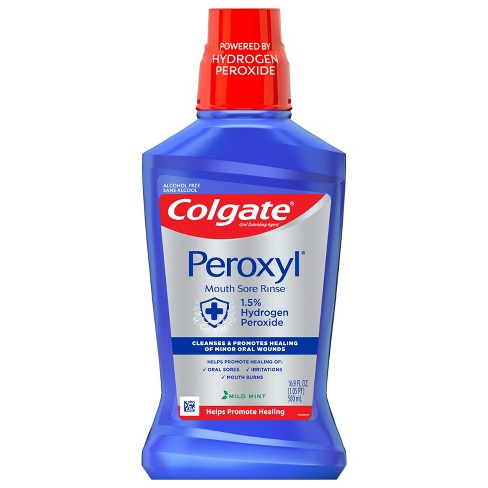 Colgate Peroxyl Mouth Sore Rinse Mild Mint - 16.9 fl oz - image 1 of 4