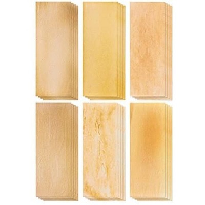 Best Paper Greetings 24-Sheet Vintage Scroll Papers, 6 Antique Aged Style Stationery Paper, 8.5 x 23"