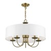 Livex Lighting Brookdale 5 - Light Pendant in  Antique Brass - 3 of 4